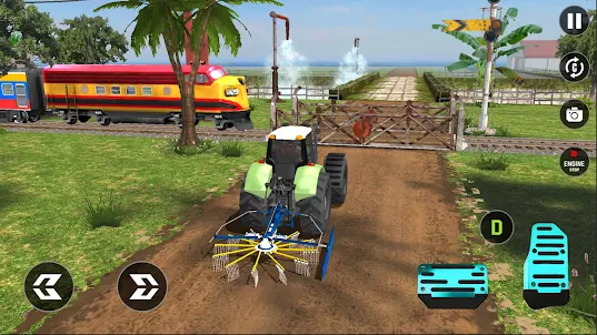 Modern Farming Tractor Game 3D