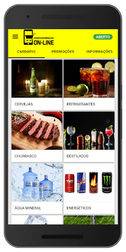 Android application Conveniência Online screenshort