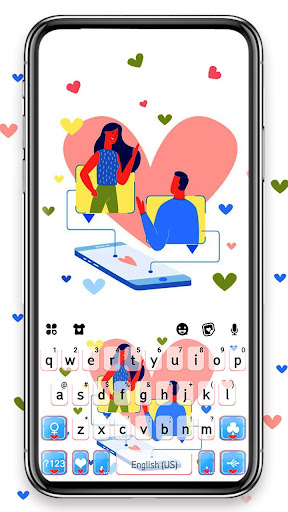 Android application Chat for Dating Keyboard Backg screenshort