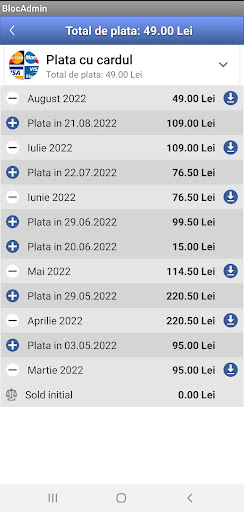 Bloc Admin Locatari Screen 3