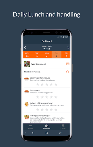Android application Frokostfirmaet screenshort