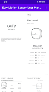 Eufy Motion Sensor User Manual