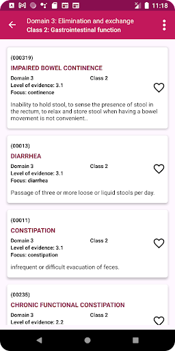 Nursing Diagnoses Screen 3