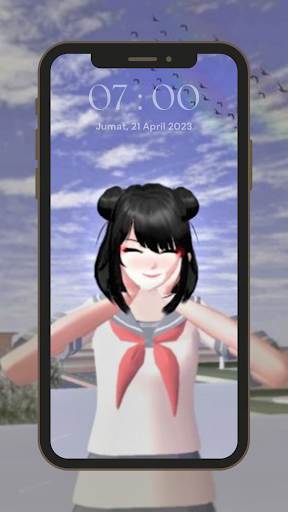 Wallpaper Sakura Sekolah Cute