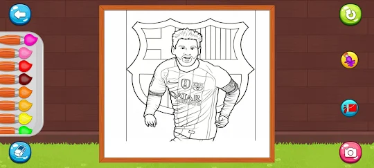 Coloring World Football Player