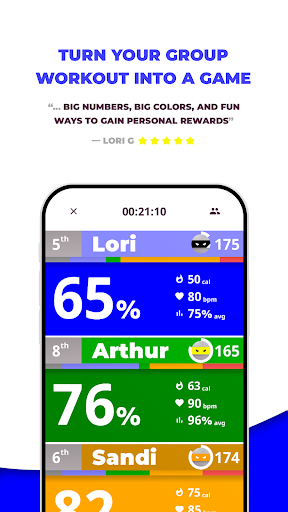 Android application Heart Rate Ninja screenshort