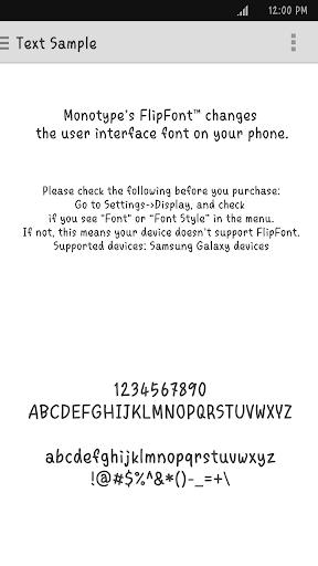 GFCrepe™ Latin FlipFont Screen 3