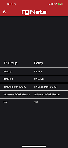RG Nets rXg IP Group Editor Screen 2