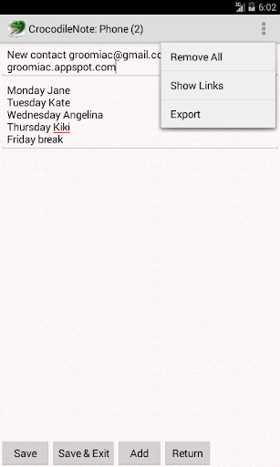 CrocodileNote Screen 3