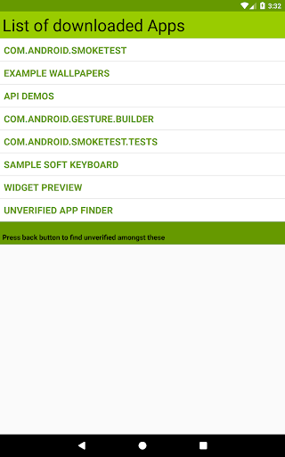 Unverified App Finder