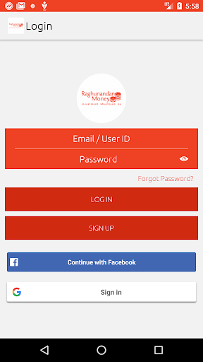 Android application RMoney Mock screenshort