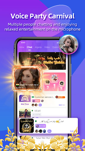 Android application Mr7ba-Chat Room & Video screenshort
