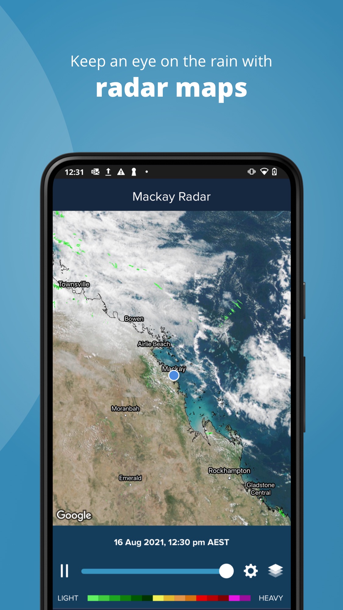 Android application Weatherzone: Weather Forecasts, Rain Radar, Alerts screenshort