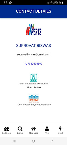 Android application MF Xperts screenshort