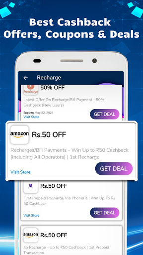 Cashback coupons and deals Screen 3