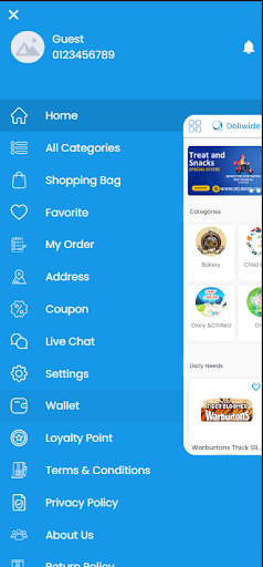 Deliwide - Grocery delivery Screen 3
