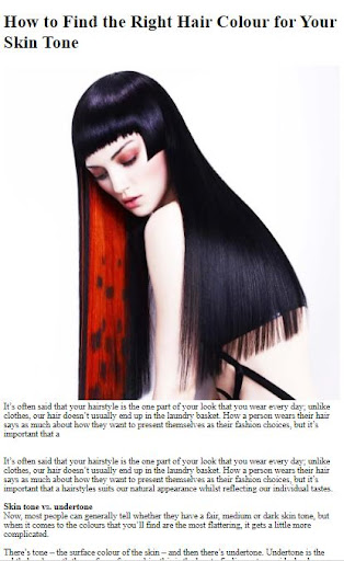 Right Hair Color Guide Screen 3