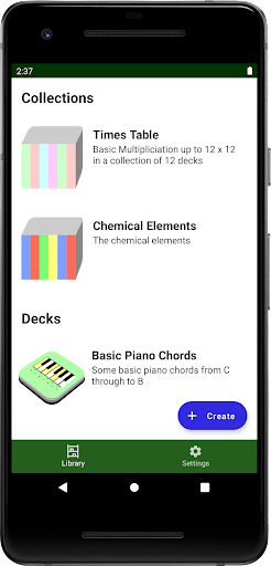Android application NYURO - Flashcard maker screenshort