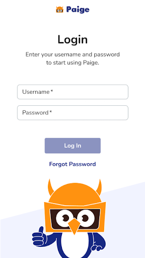Android application Paige screenshort
