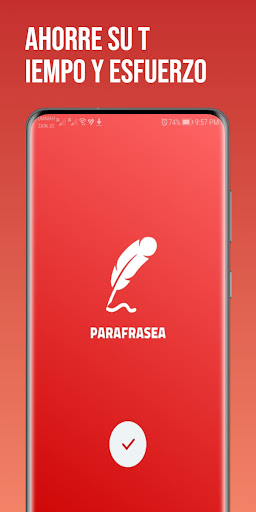Android application Parafrasea screenshort