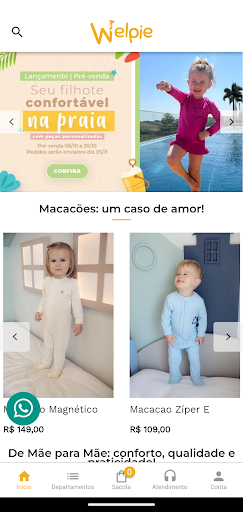 Android application Welpie Baby screenshort