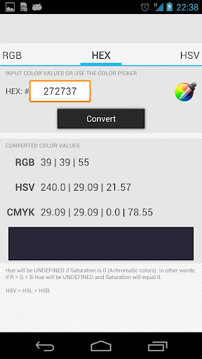 Color Converter Screen 3
