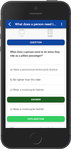 Motorcycle Theory Test 2023 Screen 2