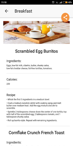Daily 500 Calorie Intake Screen 2
