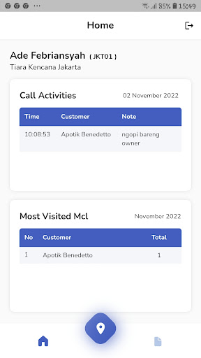 Tiara Call Visit Screen 2