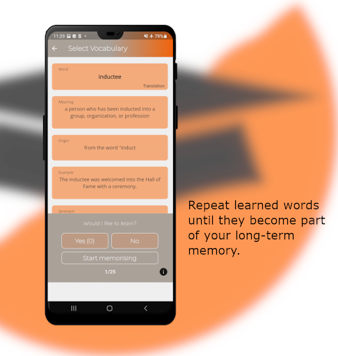 Android application Advanced English Vocabulary screenshort