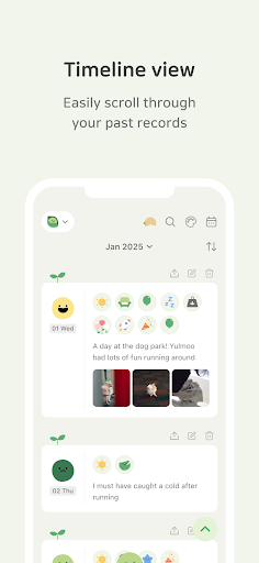 Screenshot of DailyBean: Simplest Journal