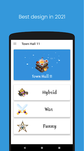 Android application TH11-Base Design For COC screenshort