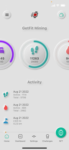 GetFit: Get Fit Mining Screen 2