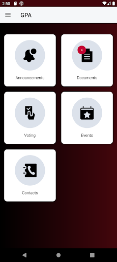 Android application Guelph Police Association screenshort