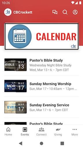 Central Baptist Crockett Screen 2