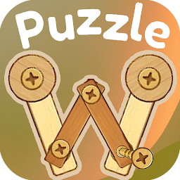 Wood puzzle screw puzzle game