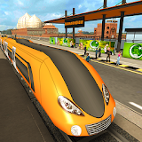 Orange Line Metro Train Game: New Train Simulator icon