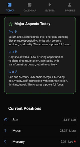 Astrology Calendar and Horoscope