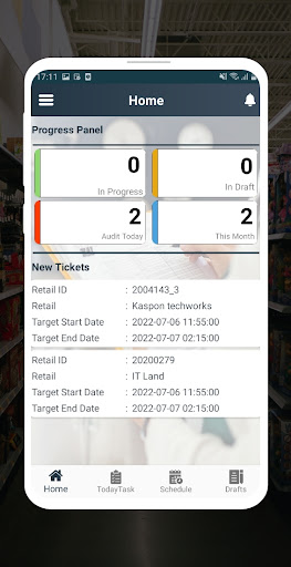 Android application VM Track screenshort