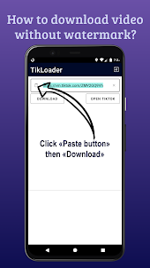 TikLoader video no watermark