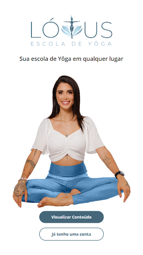 Android application LÓTUS Escola de Yôga screenshort