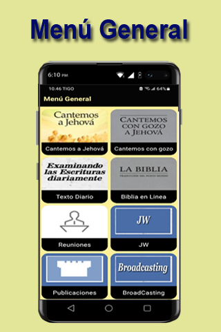 Android application Cantemos a Jehová screenshort