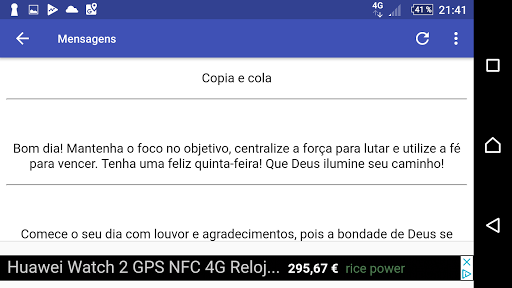 Android application Uma Quinta cheia de Bênçãos screenshort