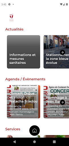 Android application Castanet et moi screenshort