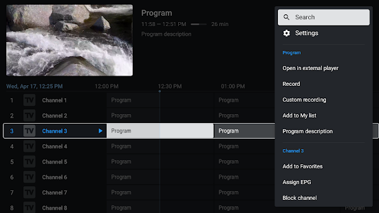 TiviMate IPTV Player Capture d'écran