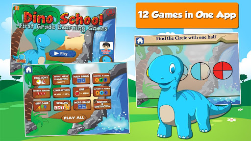 Dino 1st-Grade Learning Games  screenshots 1