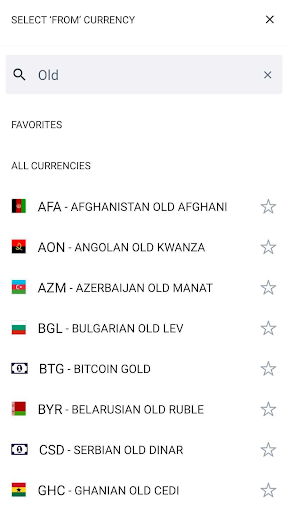 Screenshot of Currency Converter