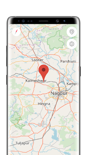 Android application Nagpur Offline Map screenshort