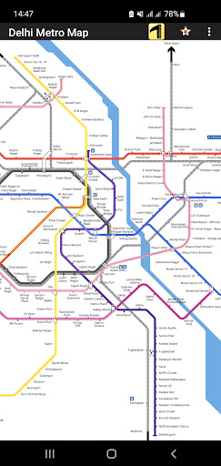 Delhi Metro Map Screen 2