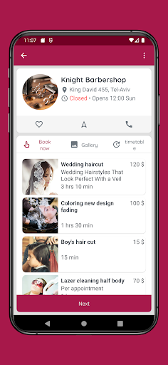 Salonna - Customer booking app Screen 2